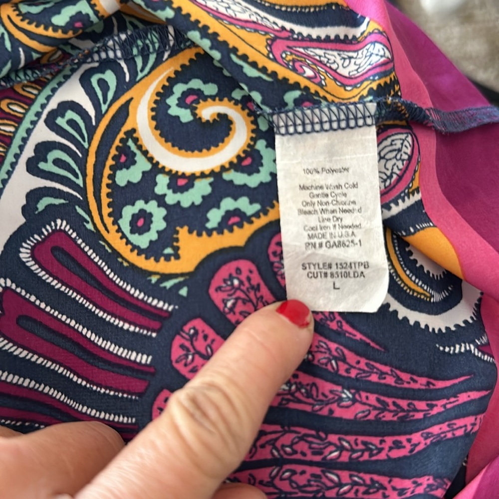 Renee C. Multicolor Patterned Tank Top - Picture 4 of 4